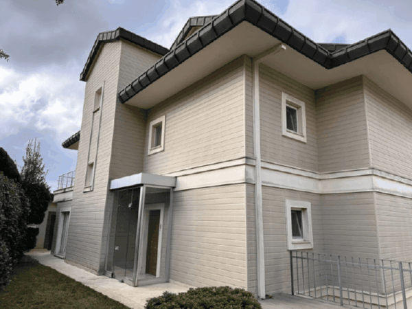 lüks büyük gri villa