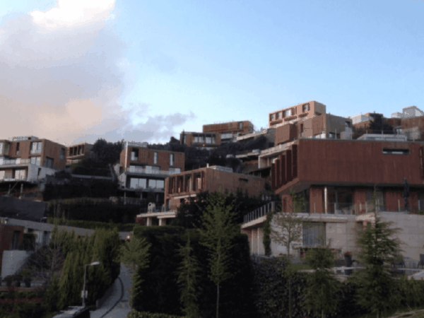 villaların genel görüntüleri